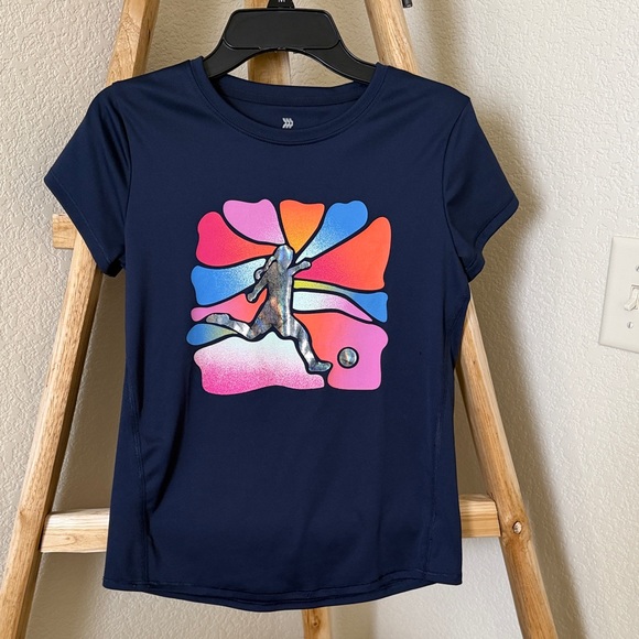 all in motion Other - All in Motion Navy Activewear Top with Soccer theme